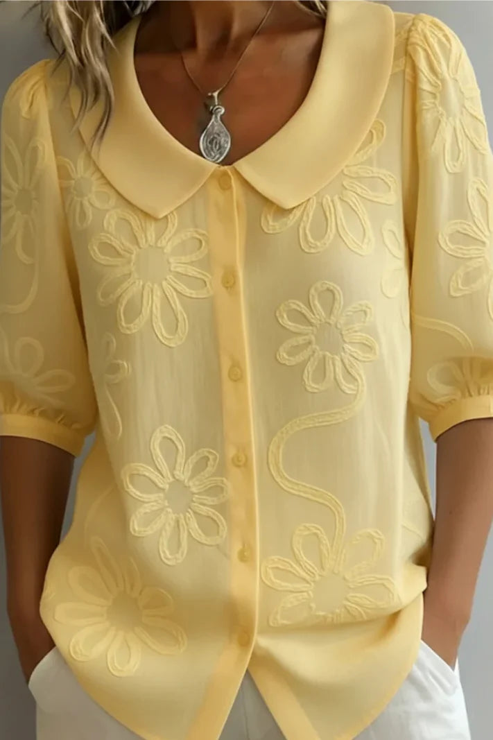 LOREA | Blusa elegante de flores