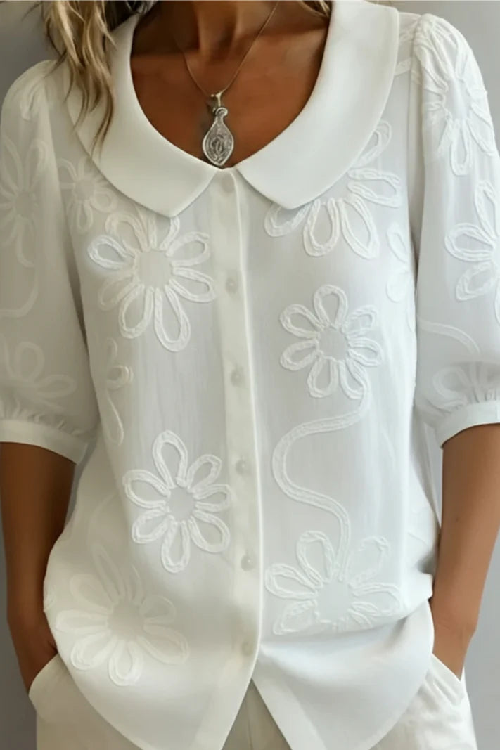 LOREA | Blusa elegante de flores