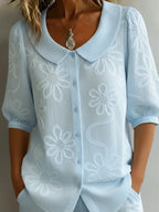 LOREA | Blusa elegante de flores