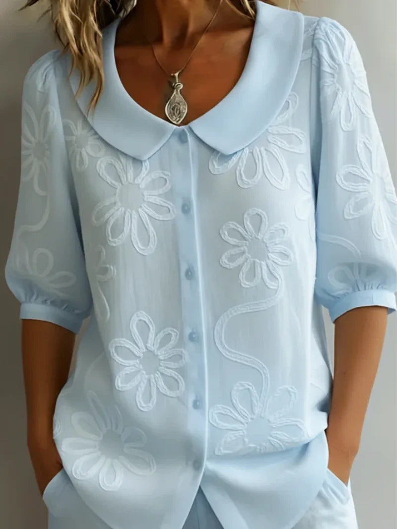 LOREA | Blusa elegante de flores