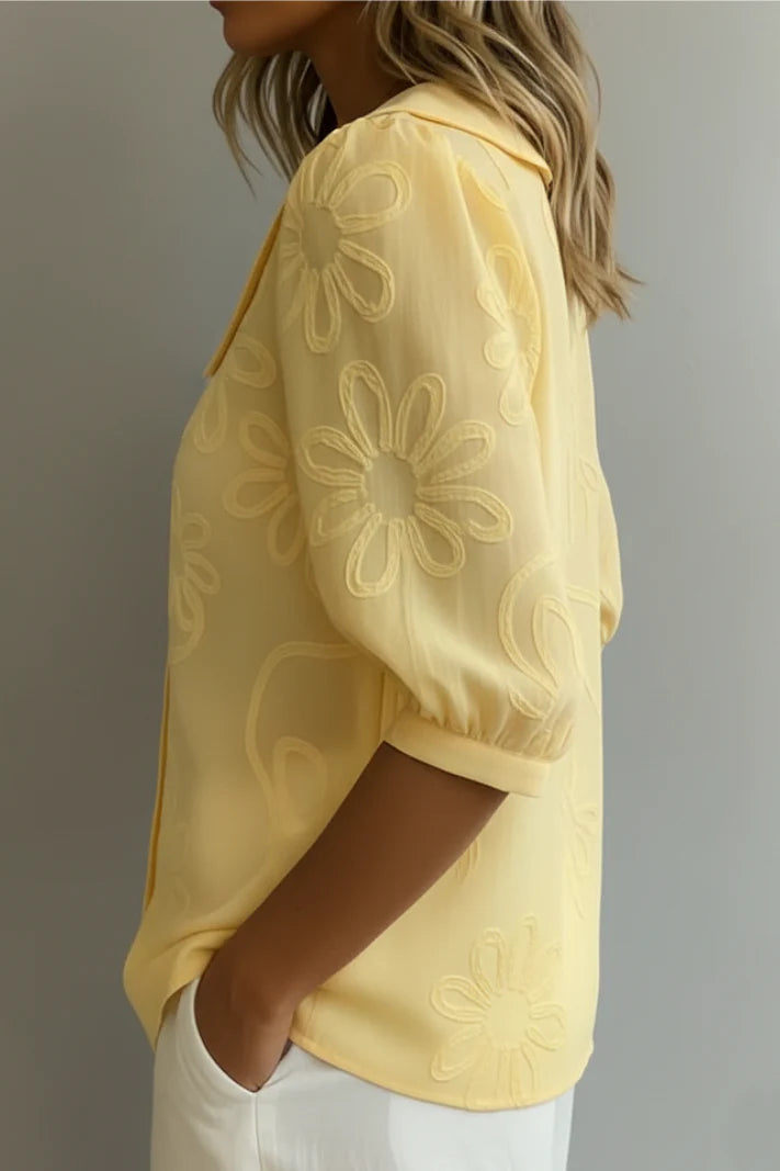 LOREA | Blusa elegante de flores
