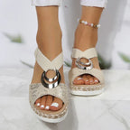 TINA | Sandalias ergonómicas con tacón de cuña